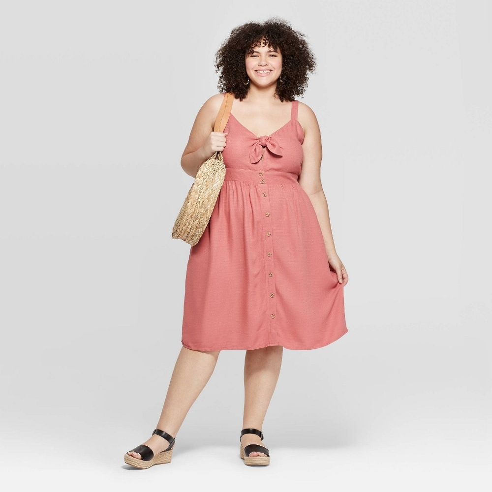 Tie front sundress